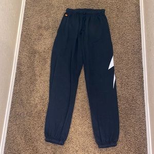 Lightning bolt aviator nation sweatpants